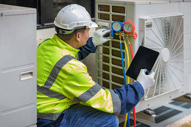 Professional Ductwork Repair technician working in North Smithfield, RI